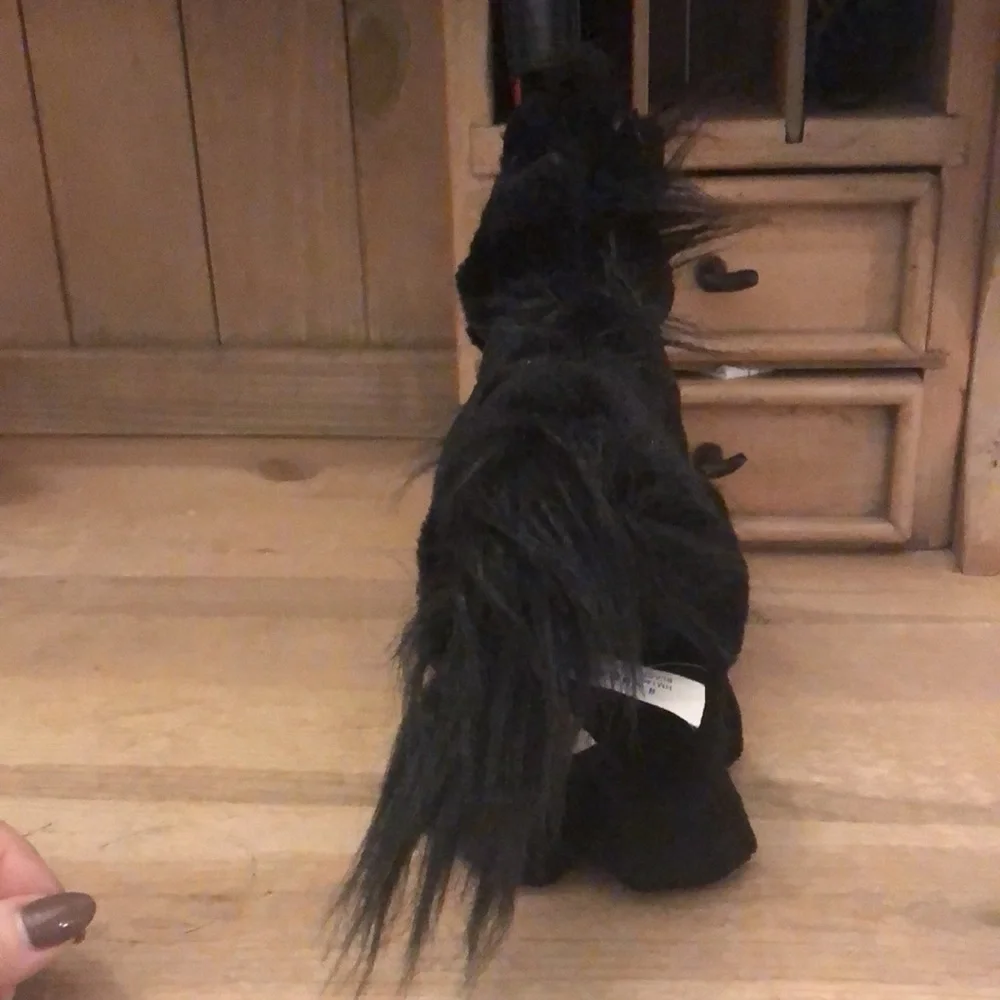 Ganz Black Stallion Horse Plush Webkinz No Code Pony Stuffed Animal